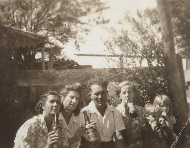Morton family at Rooty Hill in 1950's